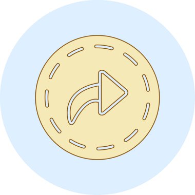 Bozuk para simgesinin vektör illüstrasyonu