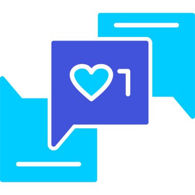 ileti ikonu vektör illüstrasyonu