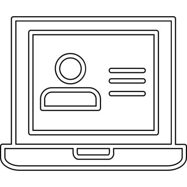 dizüstü bilgisayar aygıt simgesi vektör çizim tasarım