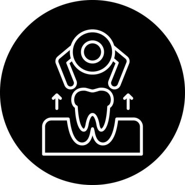 Dişçi. Web simgesi basit illüstrasyon