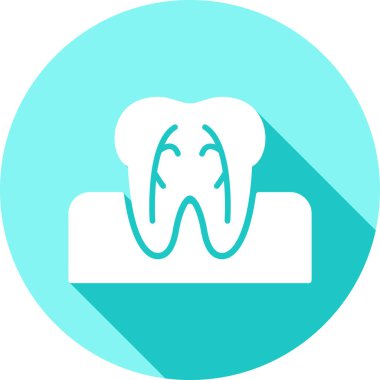 vektör çizim modern b eksikliği simgesi diş