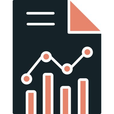 grafik vektörü düz çizgi simgesi