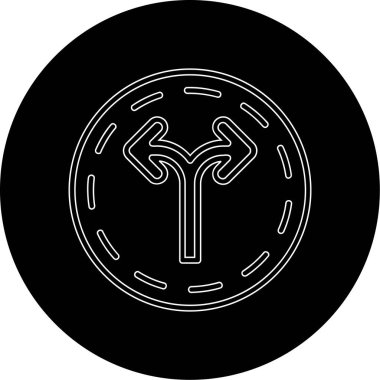 Bir gezegen simgesinin vektör illüstrasyonu