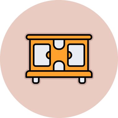 Otobüs. Web simgesi basit illüstrasyon