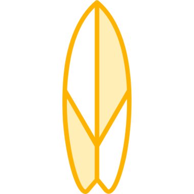 izole edilmiş sörf tahtası simgesi. vektör çizimi tasarımı