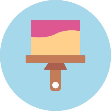 boya fırçası simgesi, vektör illüstrasyonu