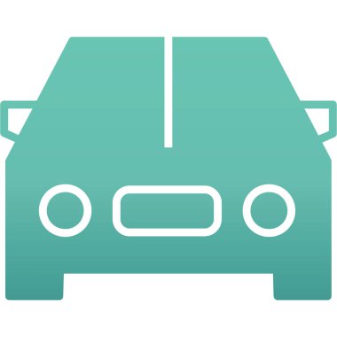 araba simgesi vektör illüstrasyonu