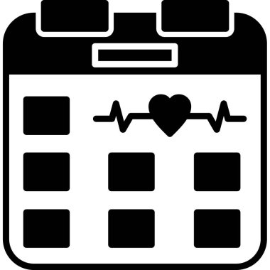 Takvim simgesi vektör çizimi. olay zamanlaması