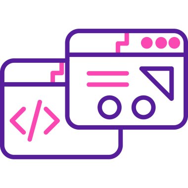 Kod kodu renk vektör illüstrasyonu