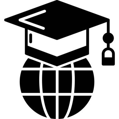 Diplomalı mezuniyet şapkası, eğitim simgesi