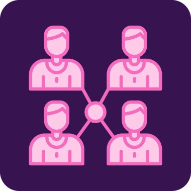 İnsan simgesinin vektör illüstrasyonu