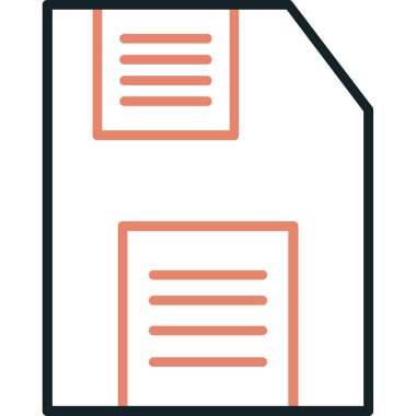 Dosya. Web simgesi basit illüstrasyon