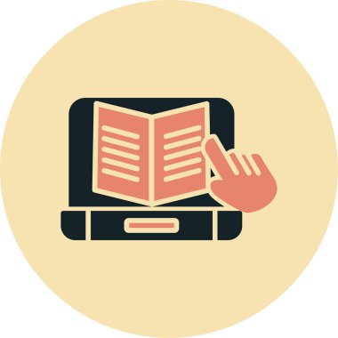 kitap simgesi vektör illüstrasyonu