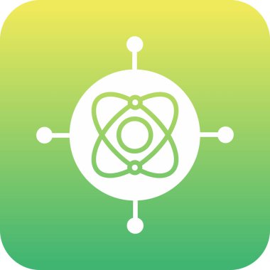 vektör atom simgesi illüstrasyonu