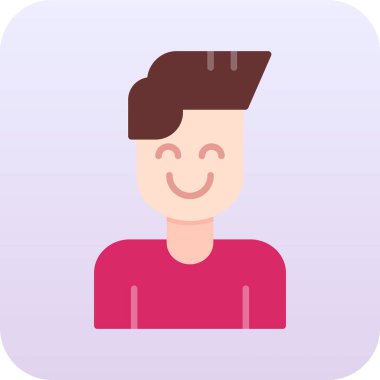 kuaför tasarımı, vektör illüstrasyonlu avatar yüzü