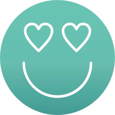 Gülümse. Web simgesi basit illüstrasyon