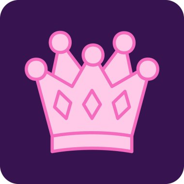 Taç simgesi, illüstrasyon, beyaz arkaplan üzerindeki vektör