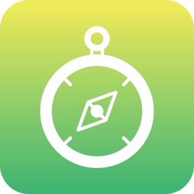 vector illustration of compass modern icon