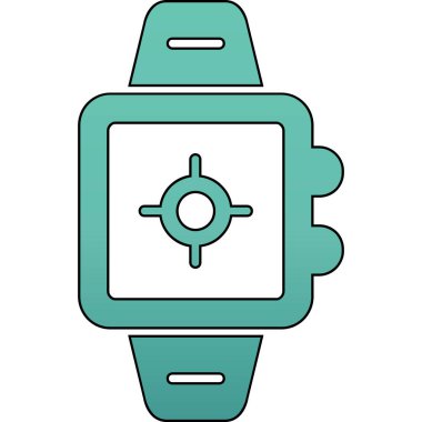 Akıllı Seç simgesi. özet aygıt vektör rengi izole edildi