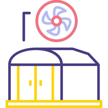 Havalandırma. Basit simge