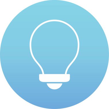 Benzersiz ampul vektör simgesi