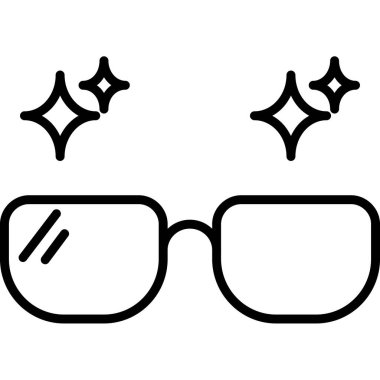 Gözlük simgesi, anahat stili