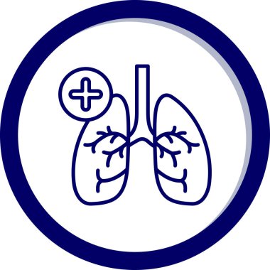 Ciğerler. Web simgesi basit tasarım