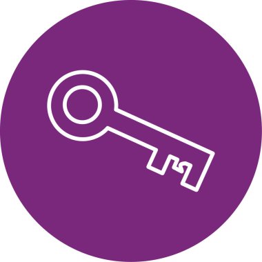 Anahtar. Web simgesi basit illüstrasyon