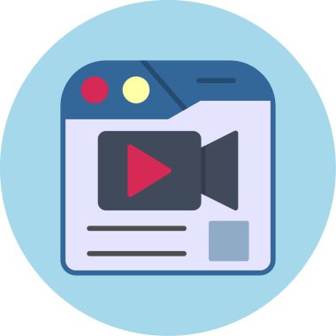 Media player simgesini, vektör