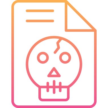 Ölü bir simgenin vektör illüstrasyonu