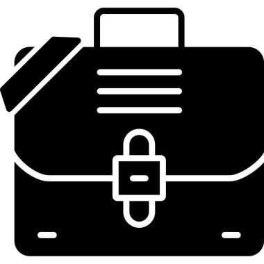 Çanta. Web simgesi basit illüstrasyon