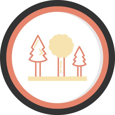 Orman düz renkli simge