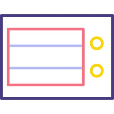 Tarayıcı. Web simgesi basit illüstrasyon