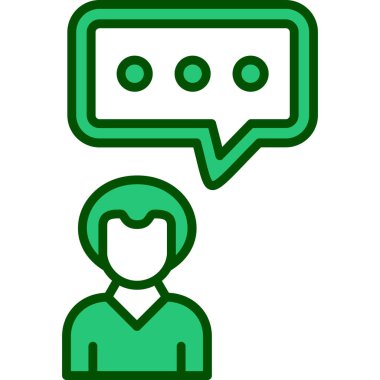 konuşma kabarcığı vektör simgesi