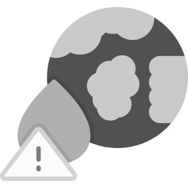 Ay ikonlu dünya gezegeni, vektör illüstrasyonu