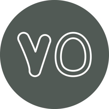 Bir harf simgesinin vektör illüstrasyonu