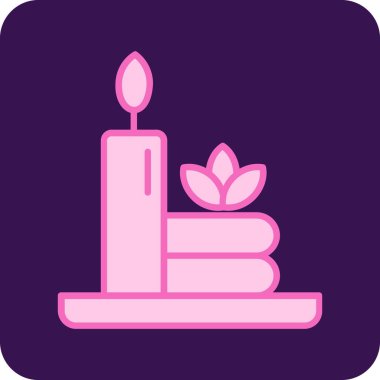 Mum simgesi, basit vektör illüstrasyonu