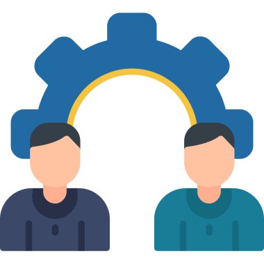 takım çalışması düz vektör simgesi