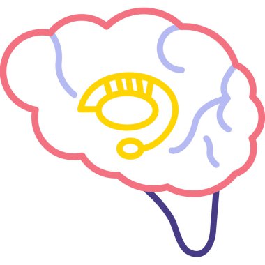 Beyin simgesi olan bir beyin