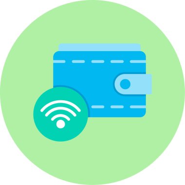 Kredi kartı vektör simgesi modern basit vektör illüstrasyonu