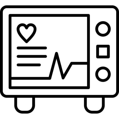 Kalp. Web simgesi basit illüstrasyon