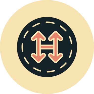 Modern bir simgenin vektör illüstrasyonu