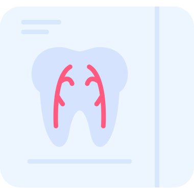 diş simgesi vektör illüstrasyonu