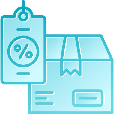 Alışveriş kağıdı simgesi vektör illüstrasyonu.