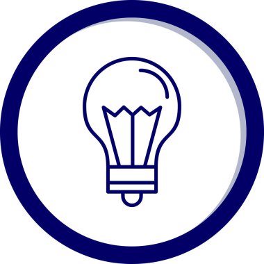 Ampul. Web simgesi basit illüstrasyon