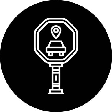 gps simge vektör illüstrasyonu