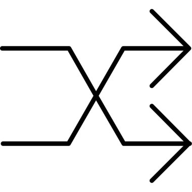 Oklar ok simgesi dış hat biçiminde