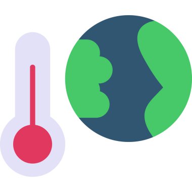 Soğuk hava. Web simgesi basit illüstrasyon