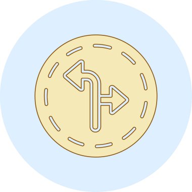 Tek bir madeni para simgesinin vektör çizimi