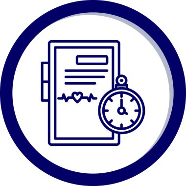 zaman ve saat simgesi. vektör illüstrasyonu